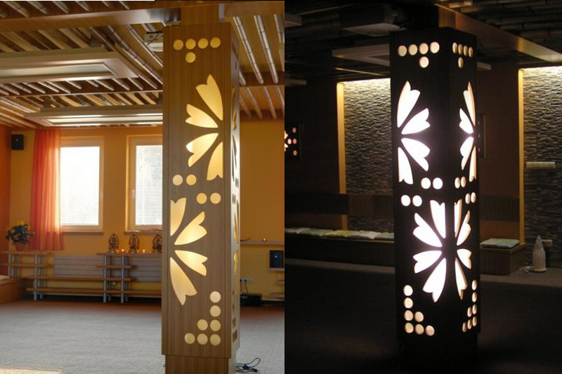 Sample realization: Decorative LED column